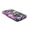 Силиконов калъф / гръб / TPU за Samsung Galaxy S6 G920 - черен / розови цветя и пеперуди