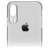Луксозен силиконов гръб USAMS PRIMARY Series за Apple iPhone X - сив / прозрачен 