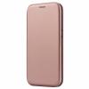 Луксозен кожен калъф Flip тефтер със стойка OPEN за Huawei Y9 2019 - Rose Gold