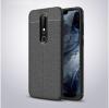 Луксозен силиконов калъф / гръб / TPU за Xiaomi Mi 9T - черен / имитиращ кожа