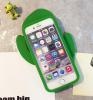 Силиконов калъф / гръб / TPU 3D за Apple iPhone 7 / iPhone 8 - зелен / кактус