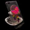 Луксозен силиконов калъф / гръб / TPU 3D за Huawei P8 Lite - прозрачен / розов брокат / капан за сънища