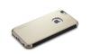 Луксозен кожен калъф тефтер ROCK Delight Series Dr.V за Apple iPhone 6 4.7" - черен / златен