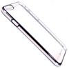 Луксозен твърд гръб / капак / MEEPHONG за Apple iPhone 6 Plus 5.5'' - прозрачен със черен кант