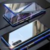 Магнитен калъф Bumper Case 360° FULL за Samsung Galaxy Note 10 N970 - прозрачен / синя рамка