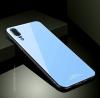 Луксозен стъклен твърд гръб за Huawei P20 Pro - син