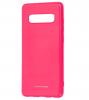 Силиконов калъф / гръб / Molan Cano Glossy Jelly Case за Samsung Galaxy S10 Plus - розов / гланц / брокат