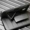 Удароустойчив калъф със стойка от 2 части за Samsung Galaxy S7 Edge G935 - черен
