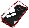 Магнитен калъф Bumper Case 360° FULL за Samsung Galaxy S8 G950 - прозрачен / червена рамка