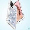 Луксозен твърд гръб / кейс / 3D Water Case за Samsung Galaxy A52 4G / A52 5G / A52s 5G - прозрачен / течен гръб с брокат / сребрист