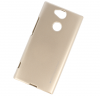 Луксозен силиконов калъф / гръб / TPU MERCURY i-Jelly Case Metallic Finish за Sony Xperia XA2 - златист