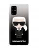 Оригинален силиконов гръб Karl Lagerfeld Iconic Gradient Case за Samsung Galaxy S20 - прозрачено и черно / преливащ