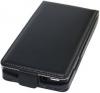 Кожен калъф тип Flip за Sony Xperia J ST26i - Черен