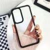 Луксозен твърд гръб / кейс / Simple Case за Xiaomi Redmi 14C - прозрачен / черна силиконова рамка