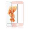 3D full cover Tempered glass screen protector Apple iPhone 6 / 6S / Извит стъклен скрийн протектор за Apple iPhone 6 / iPhone 6S - розов / Rose Gold