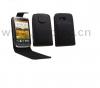 Кожен калъф Flip тефтер за HTC Desire 200 - черен