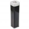 Външна батерия Power Bank за iPhone iPod Samsung HTC LG Sony - 2600mAh / червило черно