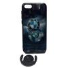 Луксозен твърд гръб 3in1 с Popsocket за Apple iPhone 6 / iPhone 6S - син / BMW