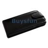 Кожен калъф Flip за Samsung Wave Y S5380 - Черен
