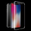 Tвърд гръб 360° със силиконова част и протектор за Apple iPhone X - прозрачен