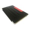 Кожен калъф за таблет със стойка за Lenovo Tab 4 7" - черен с червено