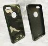 Твърд гръб със силиконов кант за Apple iPhone 6 / iPhone 6S -  камуфлаж / зелен