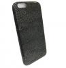 Силиконов калъф / гръб / TPU за Apple iPhone 6 / iPhone 6S - блестящ / черен