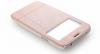 Луксозен кожен калъф Flip Cover S-View тефтер Kalaideng ICELAND за Samsung G900 Galaxy S5 / Samsung S5 - златист