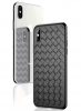 Луксозен гръб BASEUS Weaving Grid за Apple iPhone X - черен