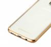 Луксозен силиконов калъф / гръб / TPU TOTU Design Jane Series за Samsung Galaxy S7 Edge G935 - прозрачен / златист кант
