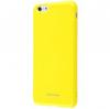 Силиконов калъф / гръб / Molan Cano Glossy Jelly Case за Apple iPhone 6 Plus / iPhone 6S Plus - жълт / гланц / брокат
