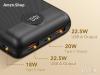 Универсална външна батерия Power Bank VEGER 20 000 mAh PD QC3.0 3A 22.5W Fast Charging S20 (W2053)