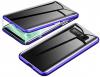 Магнитен калъф Bumper Case 360° FULL за Samsung Galaxy S10 - прозрачен / синя рамка