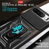 Удароустойчив твърд гръб / Кейс Defender Armor Ring Magnetic Holder lens cover Realme 16 5G - черен