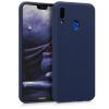 Силиконов калъф / гръб / TPU за Huawei Honor Play - тъмно син / мат