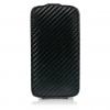Кожен калъф Flip тефтер MLINEN за HTC Sensation - черен / carbon