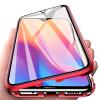 Магнитен калъф Bumper Case 360° FULL за Apple iPhone 6 Plus / iPhone 6S Plus - прозрачен / червена рамка