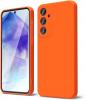 Силиконов калъф / кейс / Nano TPU за Samsung Galaxy A55 - оранжев гръб със защита за камерата