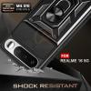 Удароустойчив твърд гръб / Кейс Defender Armor Ring Magnetic Holder lens cover Realme 16 5G - черен