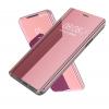 Луксозен калъф огледален Clear View Cover с твърд гръб за Xiaomi Mi Note 10 / Note 10 Pro - Rose Gold