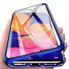 Магнитен калъф Bumper Case 360° FULL за Samsung Galaxy A10/M10 - прозрачен / синя рамка