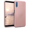 Силиконов калъф / гръб / TPU за Samsung Galaxy A7 2018 A750F - Rose Gold / мат