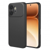 Силиконов калъф / кейс за Honor 600 - черен гръб със защита за камерата