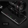 Луксозен калъф Clear View Cover с твърд гръб за Samsung Galaxy A20s - черен