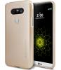 Луксозен силиконов калъф / гръб / TPU MERCURY i-Jelly Case Metallic Finish за LG G5 - златист