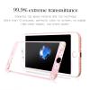 Стъклен скрийн протектор / 9H HD Full Tempered Glass Film Kauaro Swarovski Screen Protector / за дисплей нa Apple iPhone 7 - розов / бели цветя