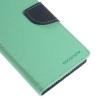 Кожен калъф Flip тефтер Mercury GOOSPERY Fancy Diary със стойка за Samsung Galaxy Note 3 Neo N7505 - зелен