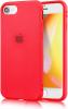 Силиконов калъф / гръб / TPU за Apple iPhone SE2 2020 - червен / лого