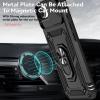 Силиконов твърд гръб TPU кейс Slide Camera Case Magnetic Finger Ring Car Holder за iPhone 16e