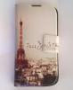 Кожен калъф Flip тефтер със стойка за Samsung Galaxy S6 Edge+ G928 / S6 Edge Plus - Paris Je T'Aime
